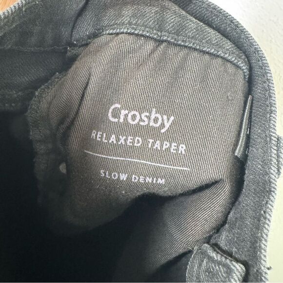 Oliver Logan Crosby Relaxed Taper Jeans Black Wash Boyfriend Fit Size 31 - Picture 8 of 11